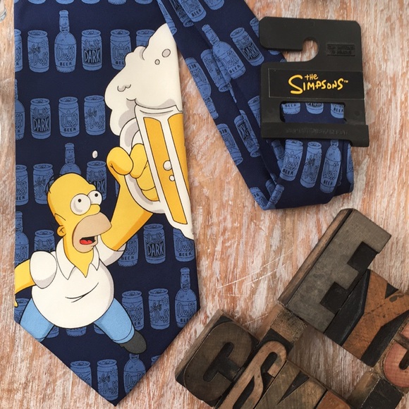 🍺BRIEFLY STATED “The Simpson’s” Homer/🍺 Mug Tie - Picture 5 of 8